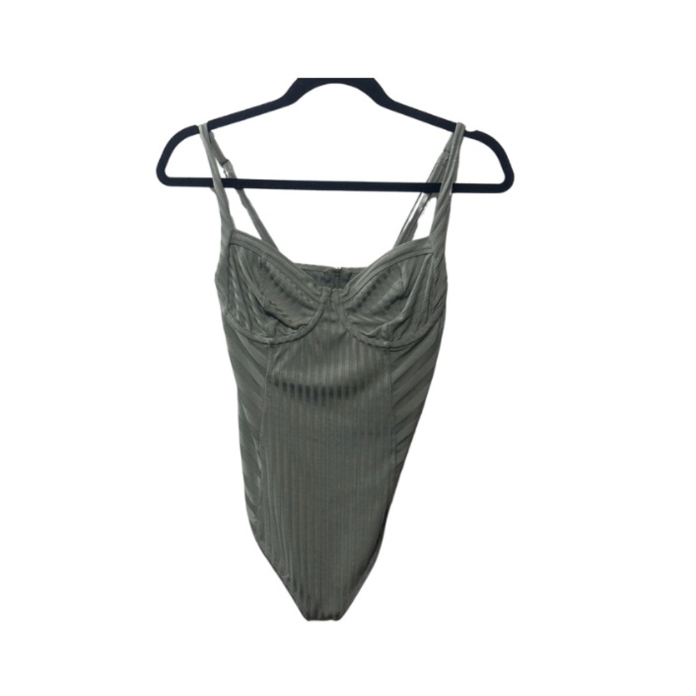 AllSaints Yuni Ribbed Bodysuit US 2